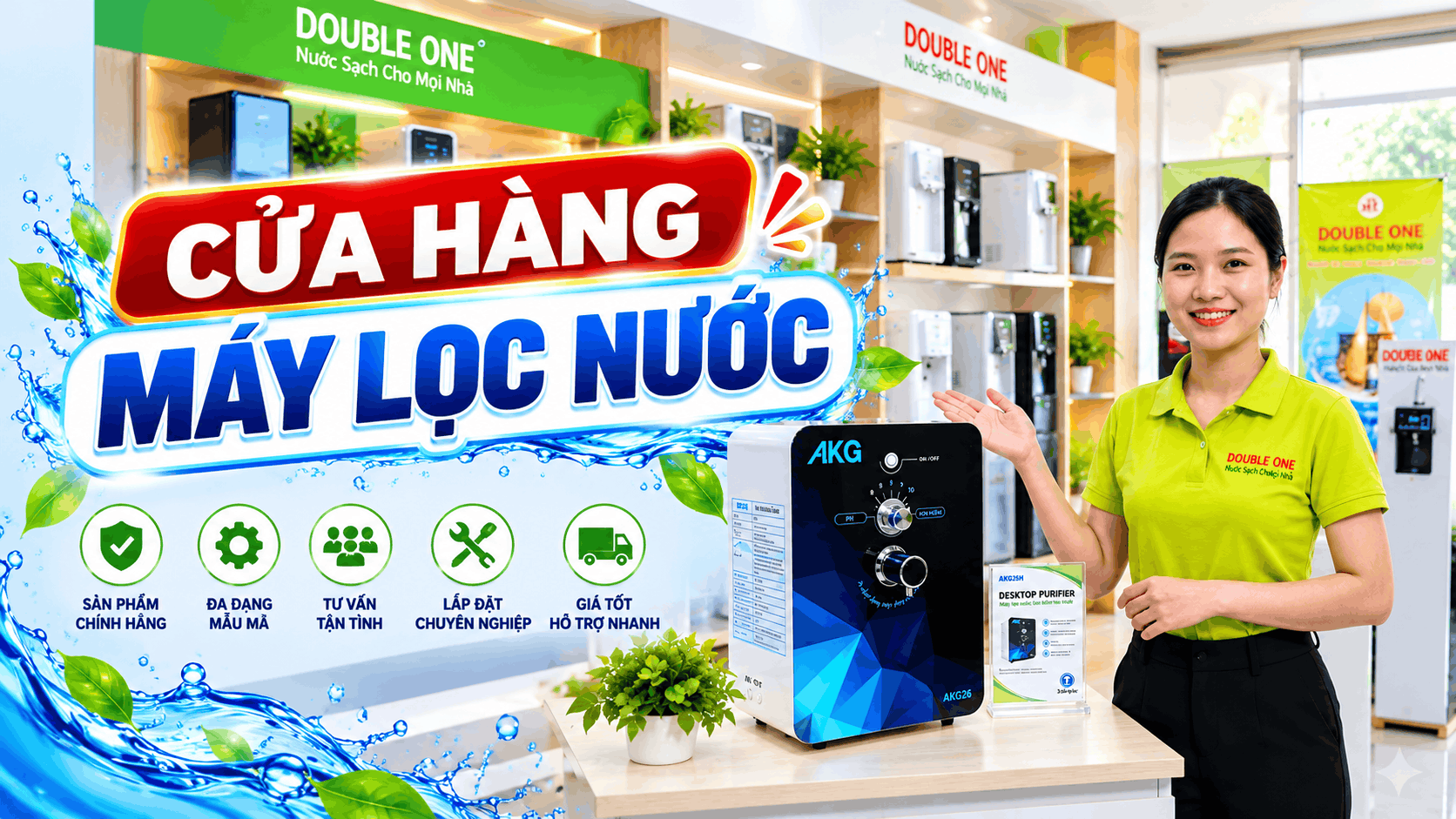 cửa hàng máy lọc nước double one